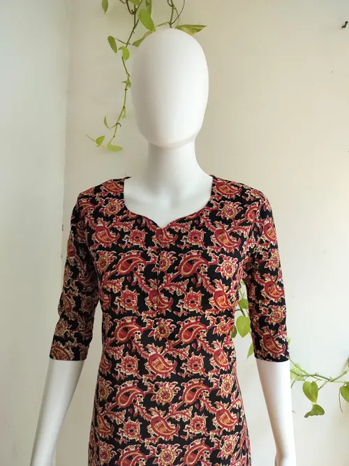 Cotton Flex Kurti - Kalamkari Print 1